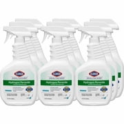 Clorox Healthcare Hydrogen Peroxide Cleaner Disinfectant Spray, 32 fl oz 1 quart, Bleach-free, Disinfectant, Antibacterial, Clear 30828CT | 2 Cartons 18 Total