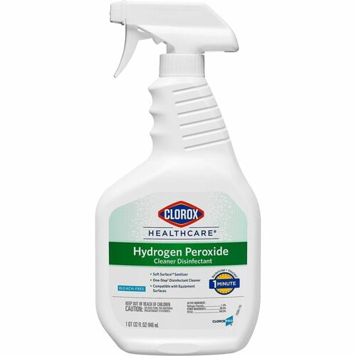 Clorox Healthcare Surface Cleaner - Liquid - 0.25 gal (32 fl oz) - 1 Each - Clear | 2-Pack (2 Total)