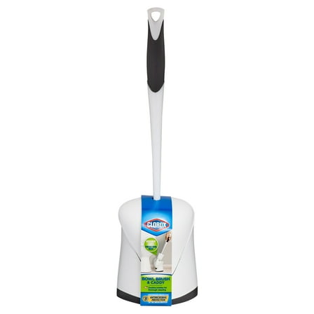 Clorox Hideaway Bowl Brush & Holder, Brush with Base
