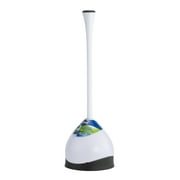 Clorox Hideaway Toilet Plunger with Caddy, White, 19.5in