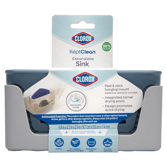 Clorox KeptClean Antimicrobial Expandable Sink Caddy