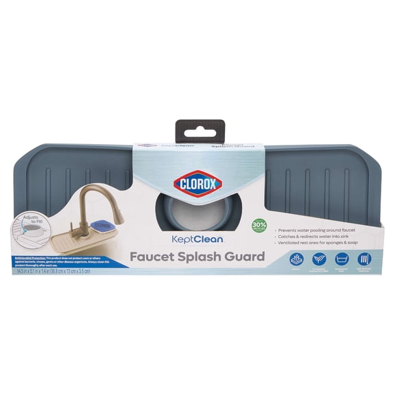 Clorox KeptClean Antimicrobial Faucet Splash Guard