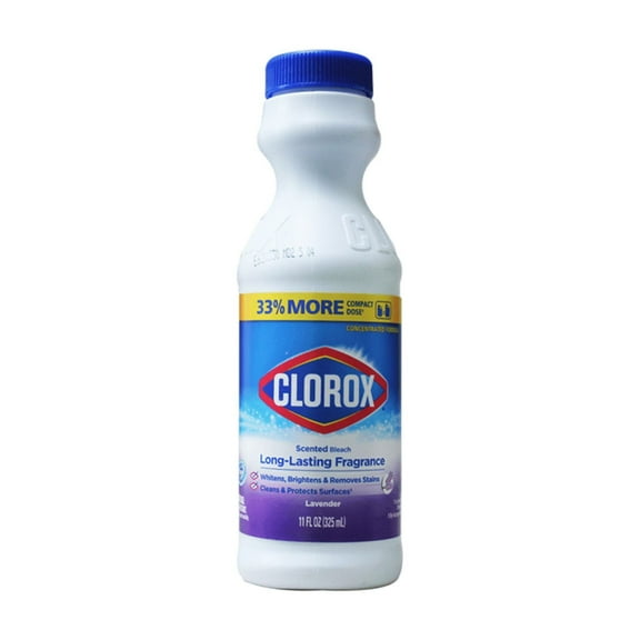 Clorox Lavender Scent Liquid Bleach, Long-Lasting Fragrance & Whitening, 11 fl oz
