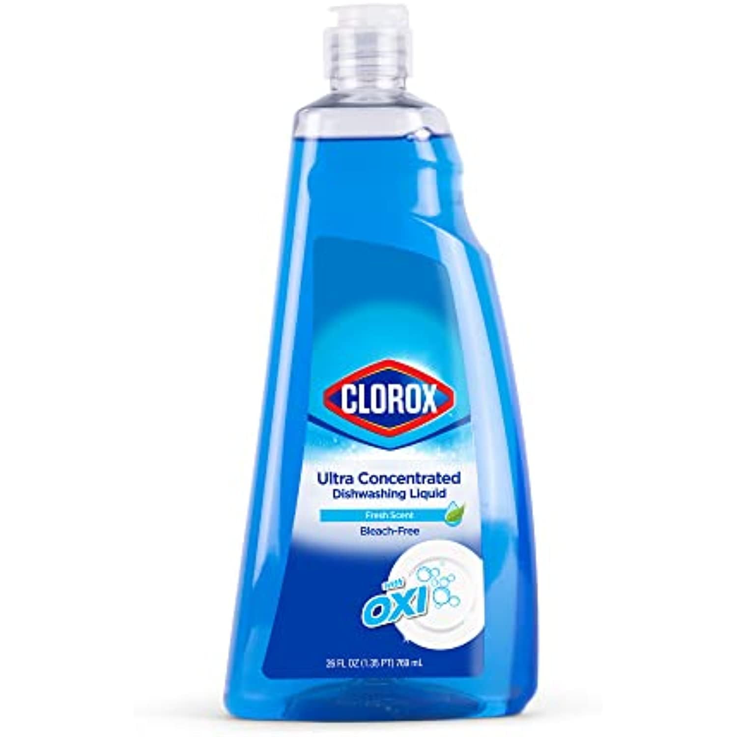 Clorox Liquid Dish Soap With Oxi In Fresh Scent 26 Fl Oz Bleach Free Dishwashing Liquid Powers Through Grease To Wash Dishes And Clean Ultra