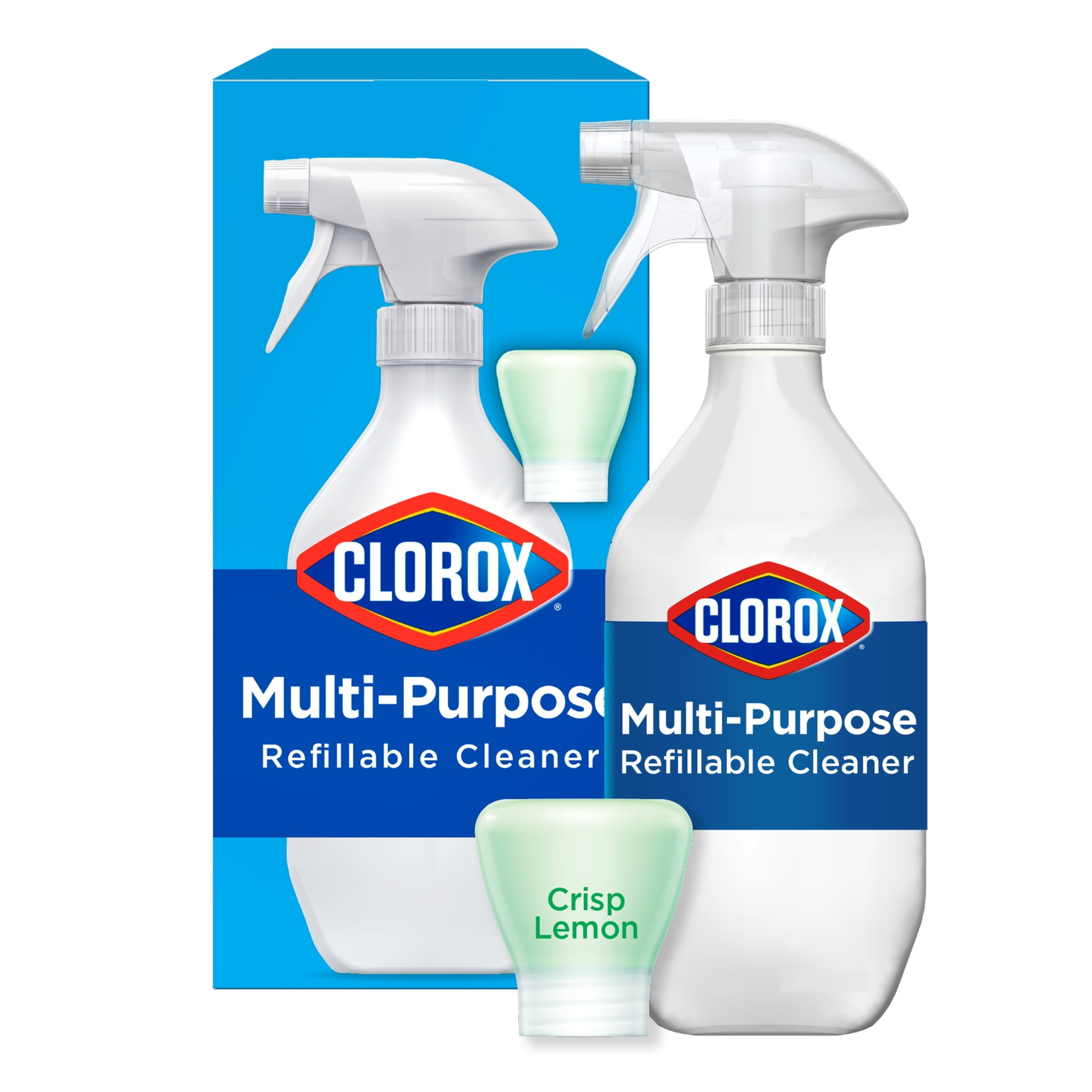Clorox MultiPurpose Cleaner System Starter Kit, 1 Bottle and 1 Refill