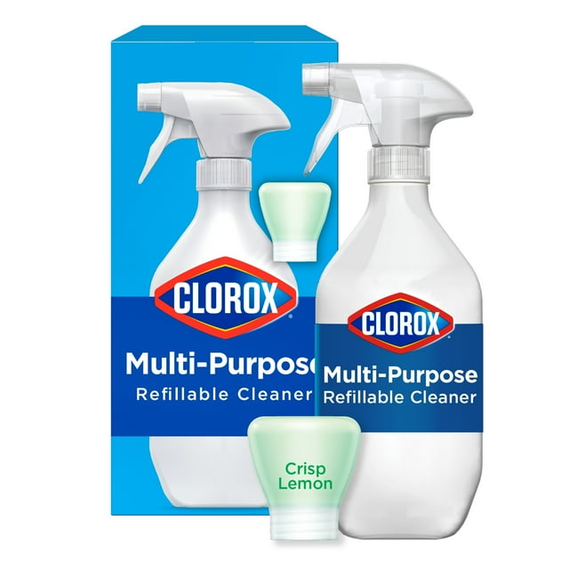Clorox MultiPurpose Cleaner System Starter Kit, 1 Bottle and 1 Refill