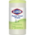 thumbnail image 1 of Clorox Multi-Purpose Paper Towel Cleaner Wipes, Jasmine Scent, 75 Count, 1 of 14
