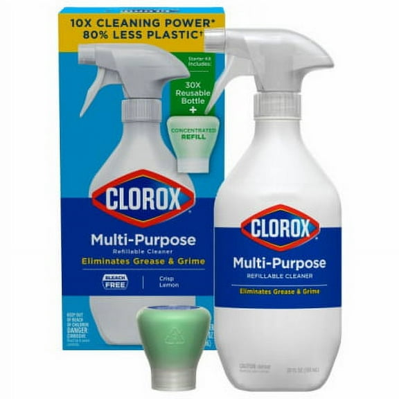 Clorox Multi-Purpose Spray Starter Kit - 20 oz. bottle and 1.125 oz. r, Each