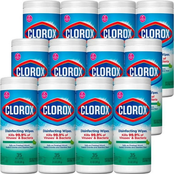 Clorox Multi Surface Commercial Nonwoven Fiber Disinfecting Wipes, Fresh Scent
