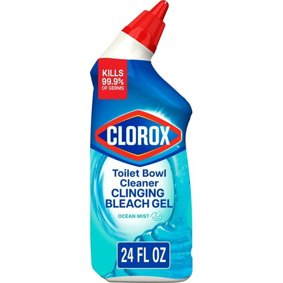 Clorox Ocean Mist Clinging Bleach Gel Toilet Bowl Cleaner 24 fl oz - Pack of 1