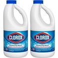 thumbnail image 1 of Clorox Original Bleach Laundry Stain Remover Disinfecting Liquid Bleach, Bottle, 43 oz, 2 Pack, 1 of 7