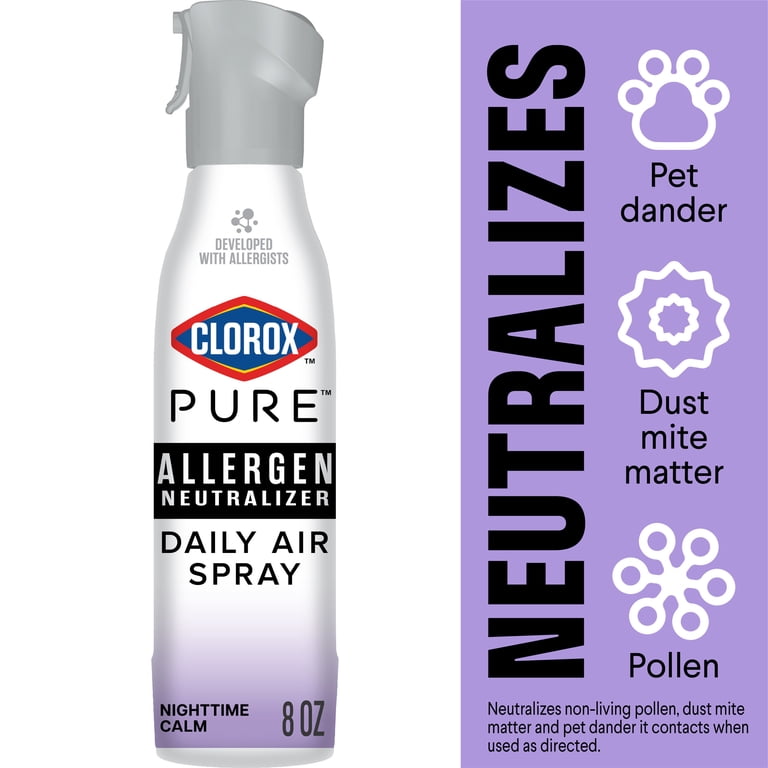 Clorox PURE Allergen Neutralizer Daily Air Spray, Nighttime Calm
