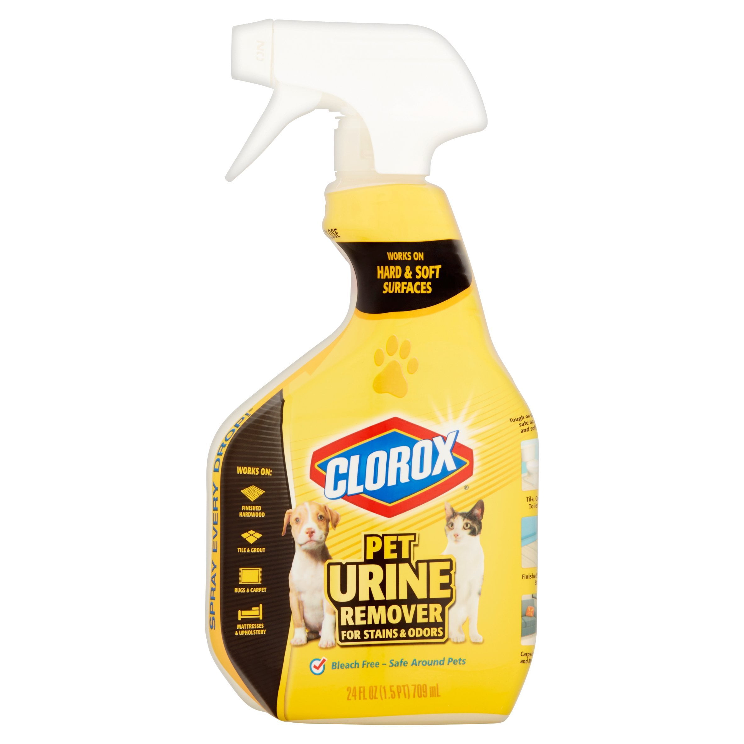 Clorox Pet Urine Remover STF9for Stains and Odors, Spray Bottle, 24-Ounces