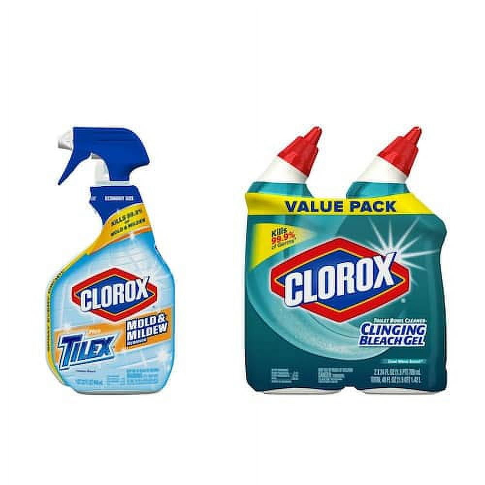 Clorox Plus Tilex 32 oz. Mold and Mildew Remover and 32 oz. Toilet Bowl