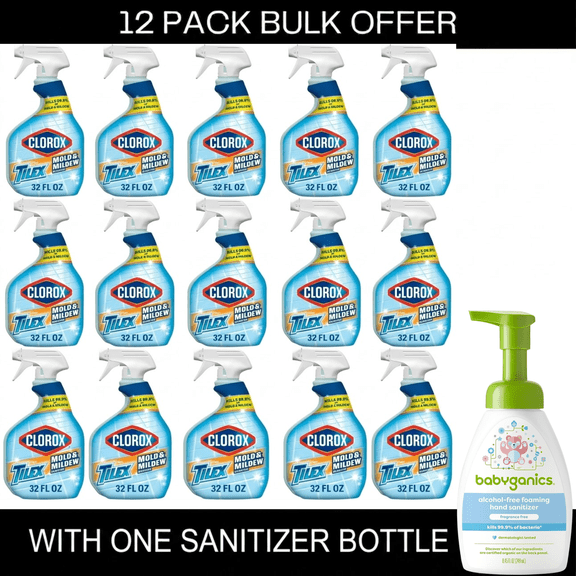 Clorox Plus Tilex Mold and Mildew Remover Bathroom and Shower Cleaner Spray, 32 oz
