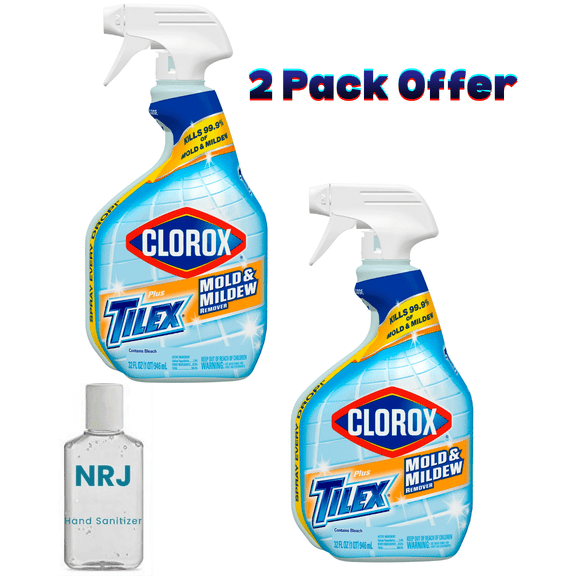 Clorox Plus Tilex Mold and Mildew Remover Bathroom and Shower Cleaner Spray, 32 oz