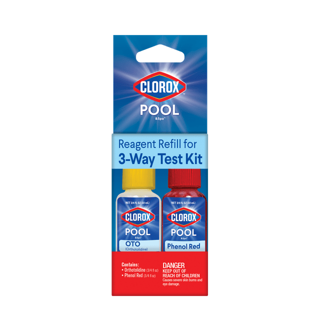 Clorox Pool&Spa 3-Way Reagent Refills for Swimming Pool Water Testing ...