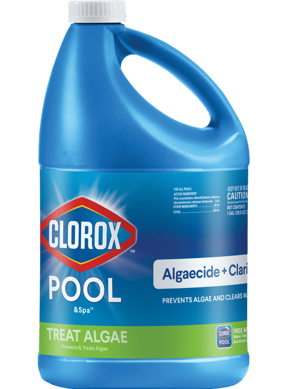 Clorox Pool&Spa Algaecide + Clarifier, 1 gal