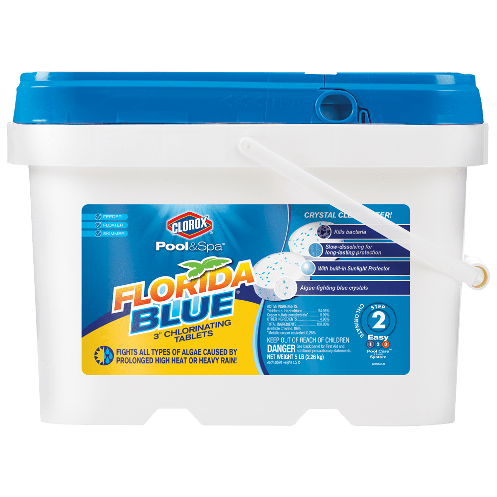 Clorox Pool&Spa Florida Blue 3" Chlorinating Tablets, 5lb