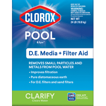 Clorox Pool&Spa Granular D.E. Filter Aid for Swimming Pools, 24 lbs