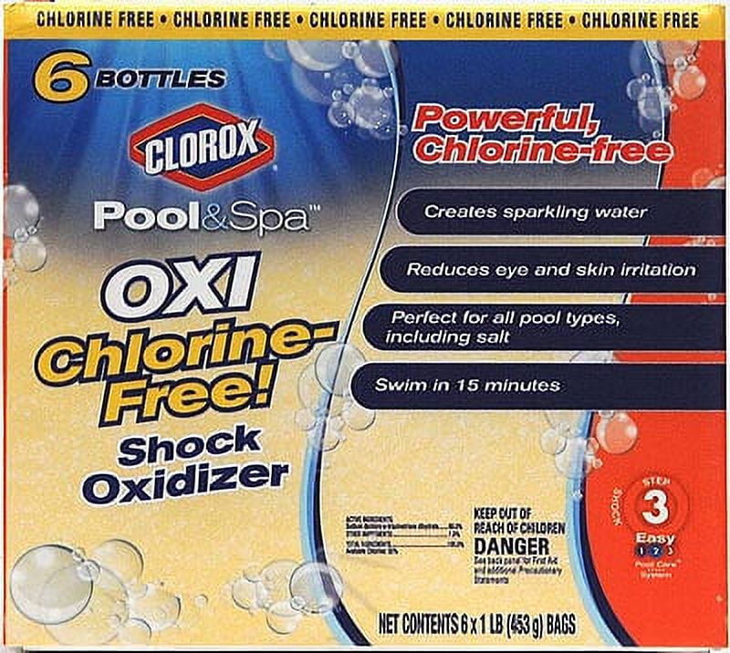 Clorox Pool&Spa Oxi Chlorine Free Shock Oxidizer, 6pk