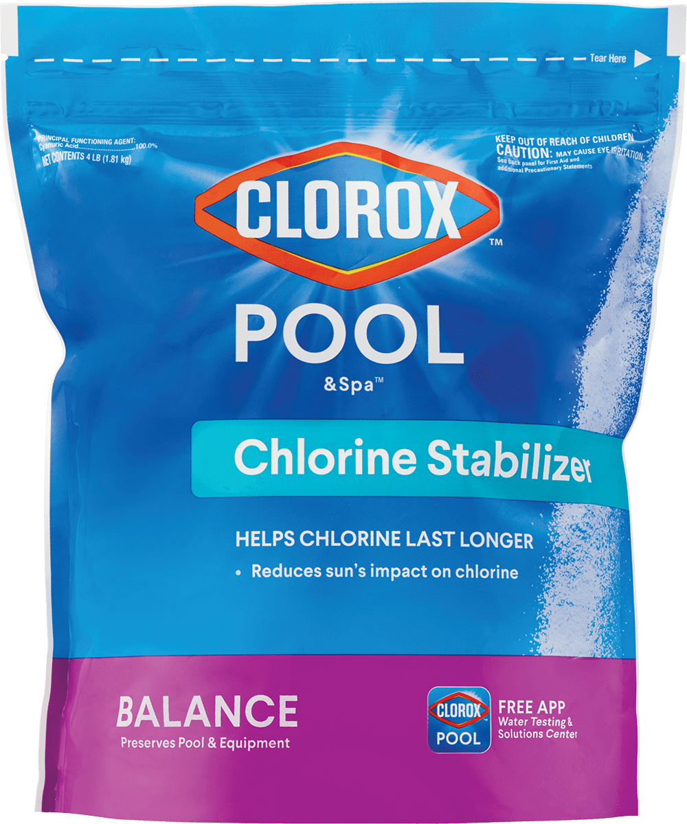 Clorox Pool&Spa Pool Chlorine Stabilizer, 4 lbs (for pool use)