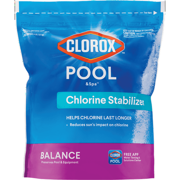 Clorox Pool&Spa Pool Chlorine Stabilizer, 4 lbs (for pool use)