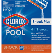 Clorox Pool&Spa Shock Plus Pool Shock for Swimming Pools, 6pk