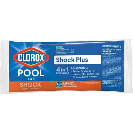 Clorox Pool&Spa Shock Plus for Swimming Pools, 1 lb