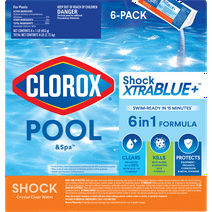 Clorox Pool&Spa Shock XtraBlue+ Granules for Swimming Pools, 6pk