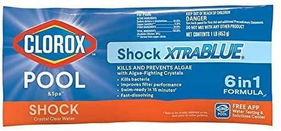 Clorox Pool&Spa Shock XtraBlue Pool Shock for Swimming Pools 1lbs