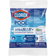 Clorox Pool&Spa XtraBlue+ 3" Chlorinating Tablets Form Chlorine Pool Chemicals  6oz
