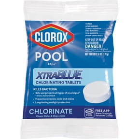Clorox Pool&Spa XtraBlue+ 3" Chlorinating Tablets Form Chlorine Pool Chemicals 6oz