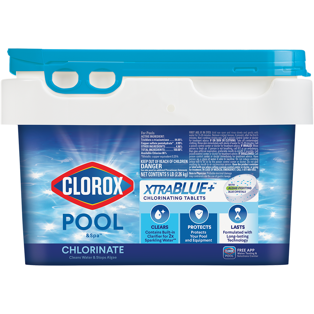 Clorox Pool&Spa Florida Blue 3" Chlorinating Tablets, 5lb