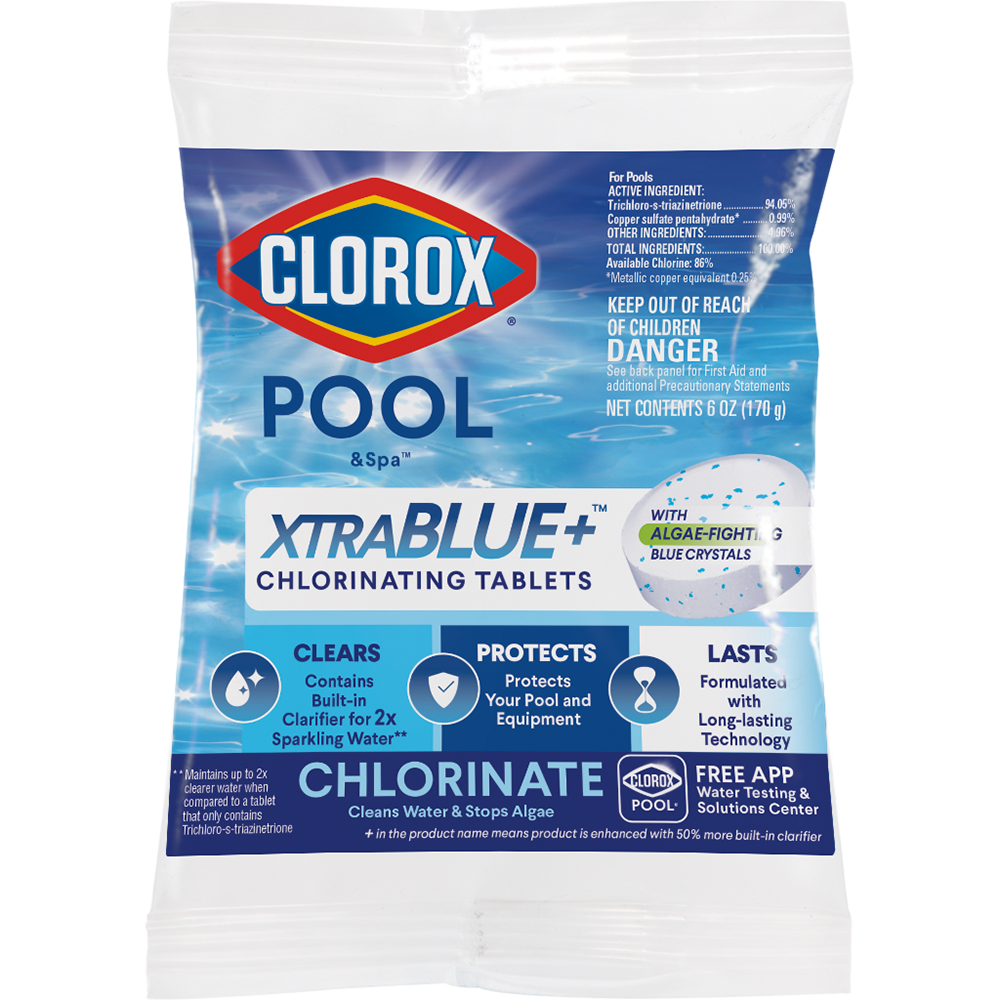 Clorox Pool&Spa XtraBlue+ 3" Chlorinating Tablets for Swimming Pools