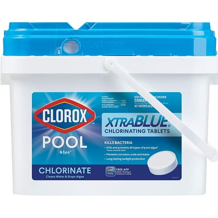 Clorox Pool&Spa XtraBlue Chlorinating Tablets- 25 lb 25-lb Bucket 3-in Pool Chlorine Tabs
