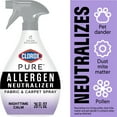 thumbnail image 1 of Clorox PURE Allergen Neutralizer Fabric and Carpet Spray, Nighttime Calm, 26 fl. oz. Spray Bottle, 1 of 15