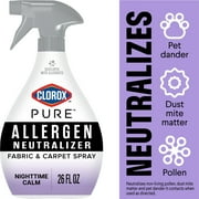 Clorox PURE Allergen Neutralizer Fabric and Carpet Spray, Nighttime Calm, 26 fl. oz. Spray Bottle