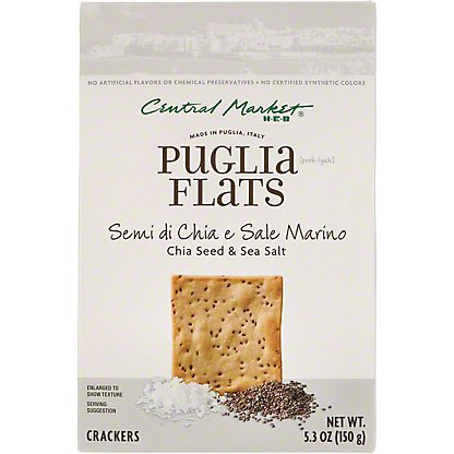 2 Pack - CM Puglia Flats - Chia Seed & Sea Salt, 5.3 oz