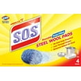 thumbnail image 1 of Clorox S.O.S Steel Wool Scrub Pad, 4 Ct, 1 of 5