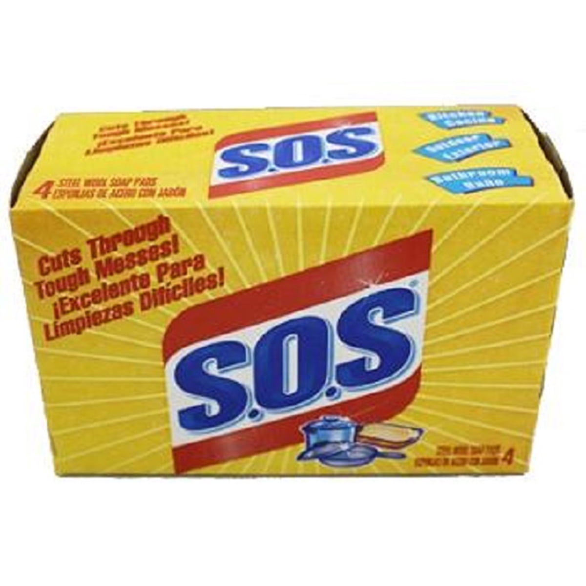 Clorox S.O.S Steel Wool Soap Pads (Pack of 4)