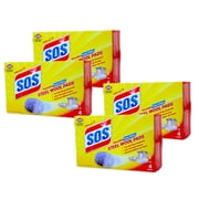 Clorox S.O.S. Steel Wool Soap Pads Reusable With Anti-Rust Protection 4 Ct 4 Pk