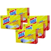Clorox S.O.S. Steel Wool Soap Pads Reusable With Anti-Rust Protection 4 Ct 5 Pk