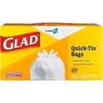 thumbnail image 1 of Glad Quick-Tie 13 Gallon Tall Kitchen Trash 15931, 1 of 2