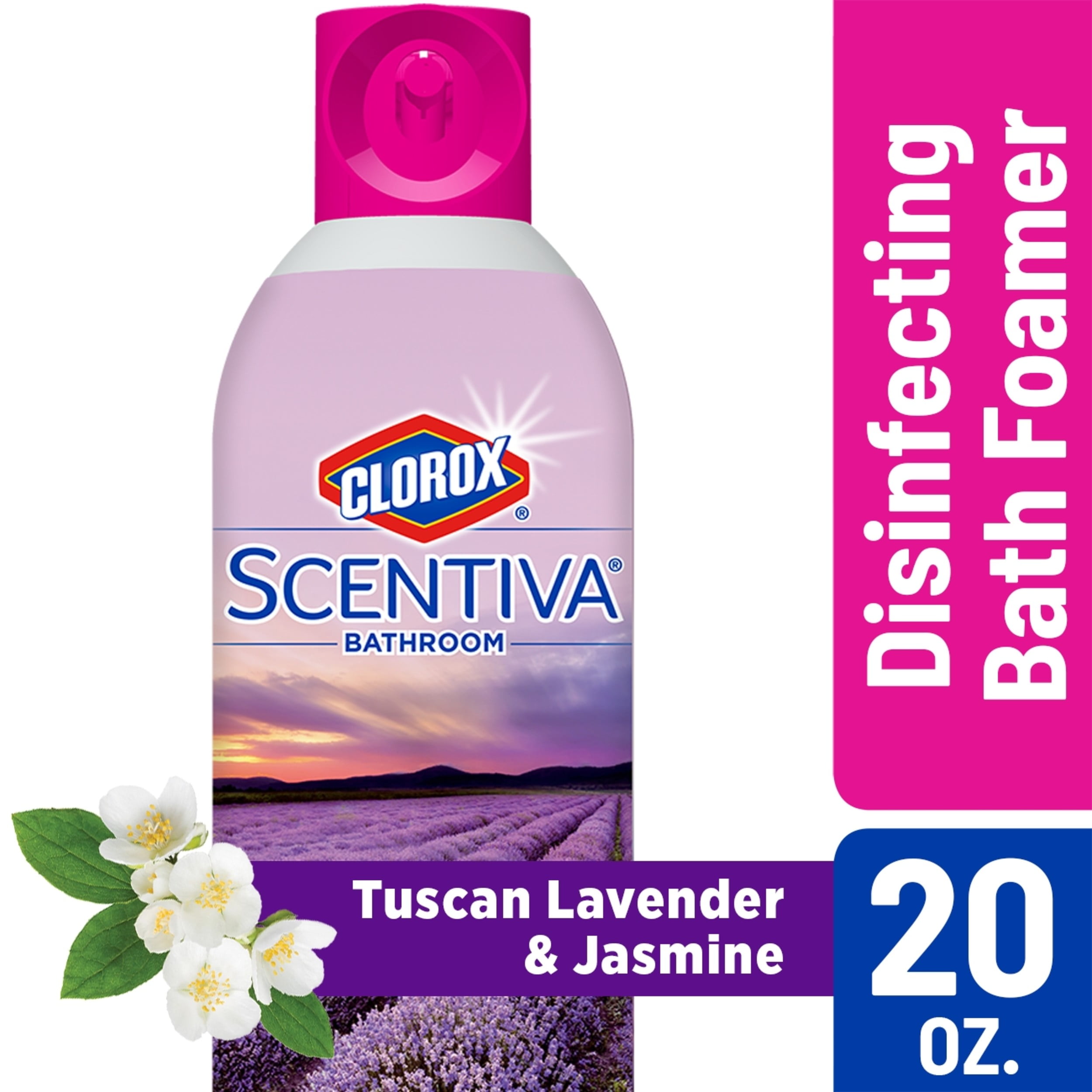 Clorox Scentiva Bathroom Foam Cleaner Foaming Aerosol MultiSurface