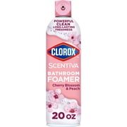 Clorox Scentiva Bathroom Foamer, Cherry Blossom and Peach, 20 Ounces