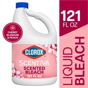 Clorox Scentiva Scented Bleach, Cherry Blossom and Peach, 121 fl oz