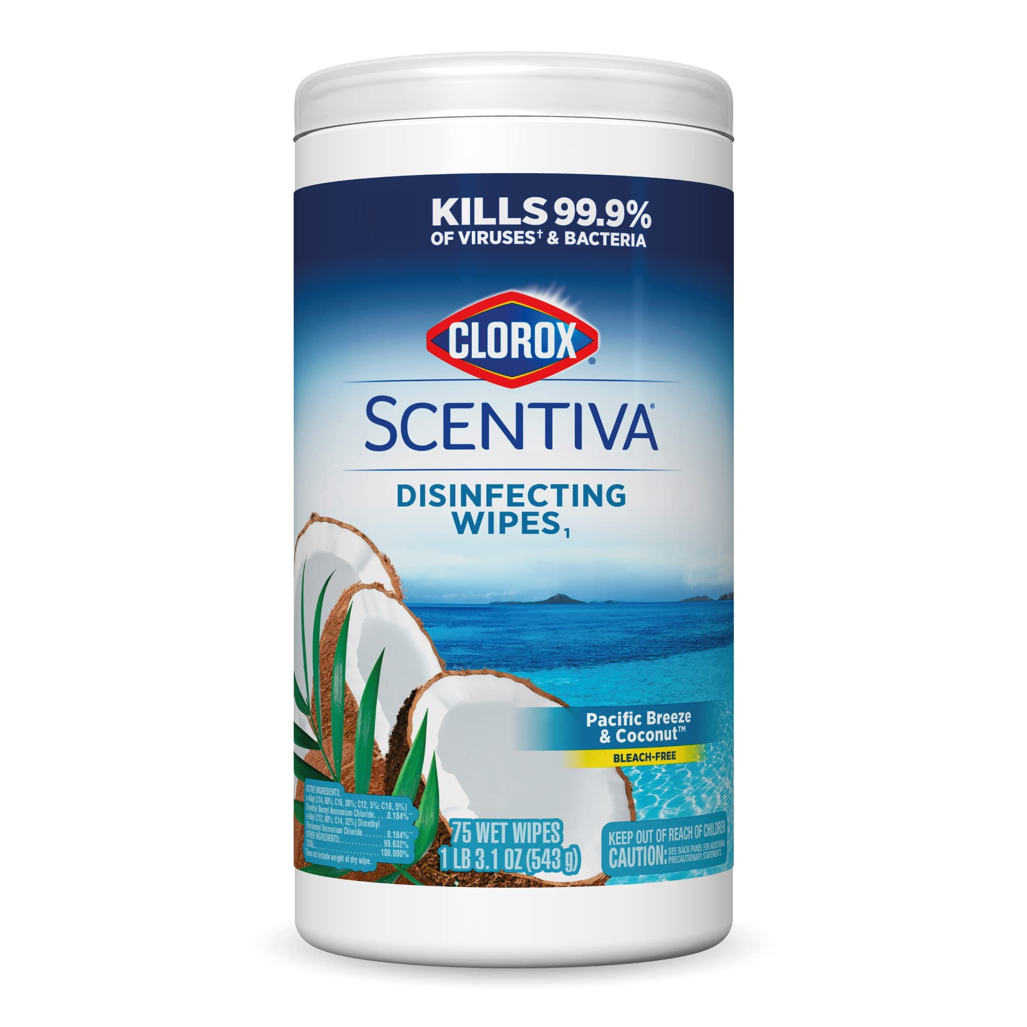 Clorox Scentiva Cleaning Wipes, Bleach Free Cleaning Wipes That Kill