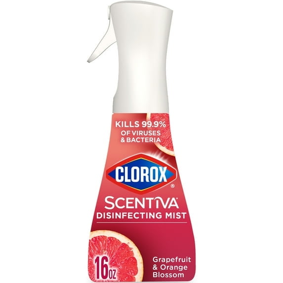 Clorox Scentiva Disinfecting Mist, Grapefruit and Orange Blossom, 16 Fluid Ounces