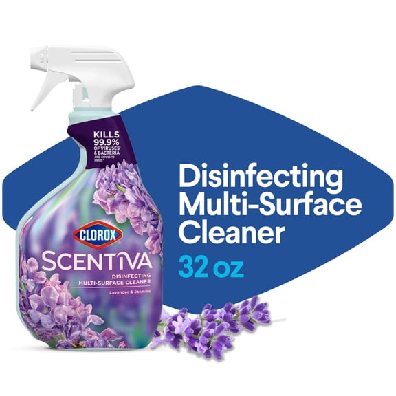 Clorox Scentiva Disinfecting Multi-Surface Cleaner Lavender and Jasmine, 32 fl oz